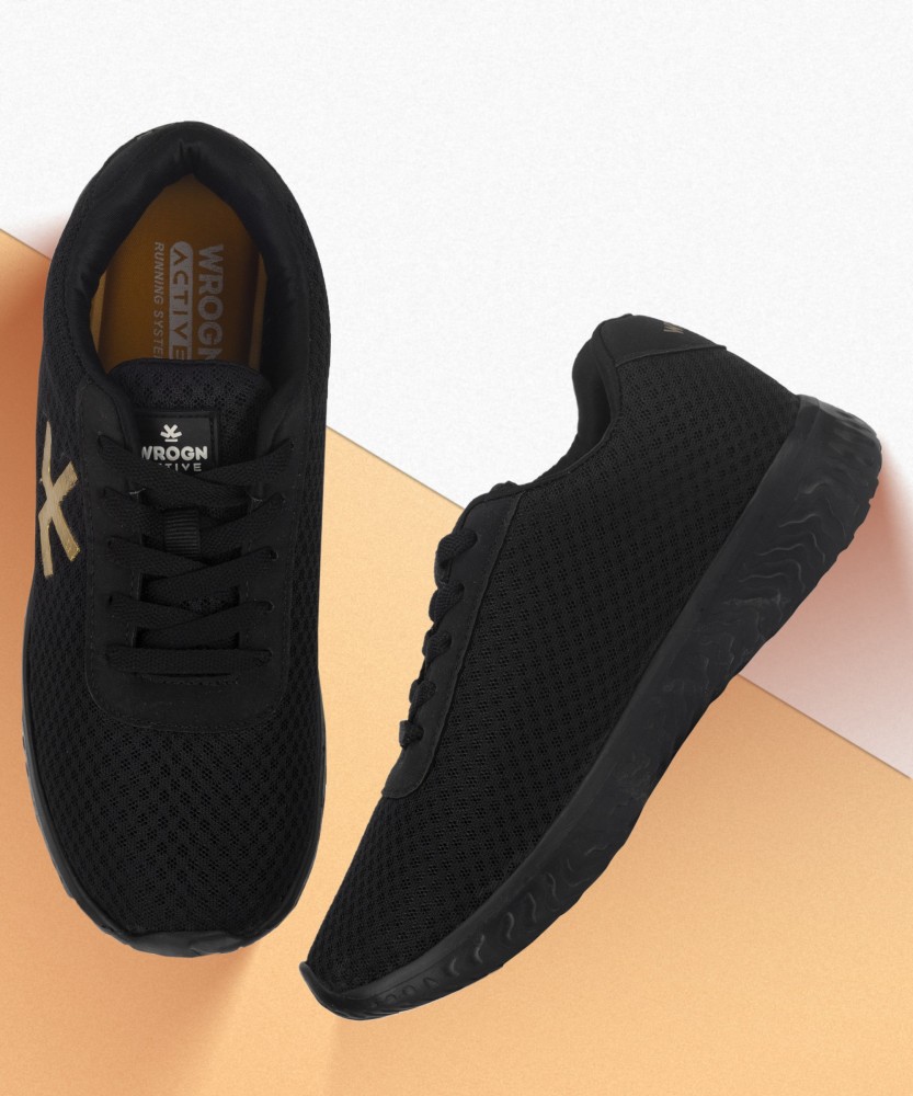 Wrogn black hot sale sneakers