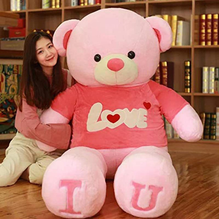 Life size pink teddy sales bear
