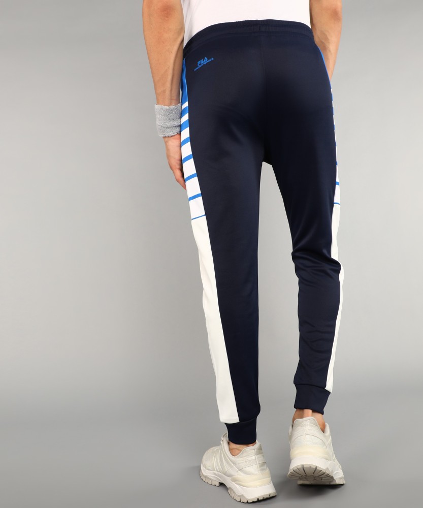 FILA Printed Men Blue Track Pants - Buy FILA Printed Men Blue Track Pants  Online at Best Prices in India