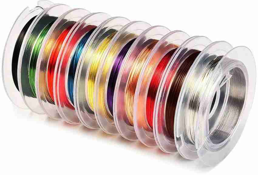 Tigertail beading wire, diameter 0.3mm, 10 colours on 10m spools.