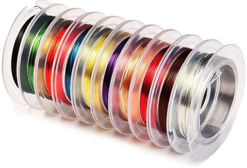 Beading Wire, 0,38 mm, Silver, 10 M, 1 Roll
