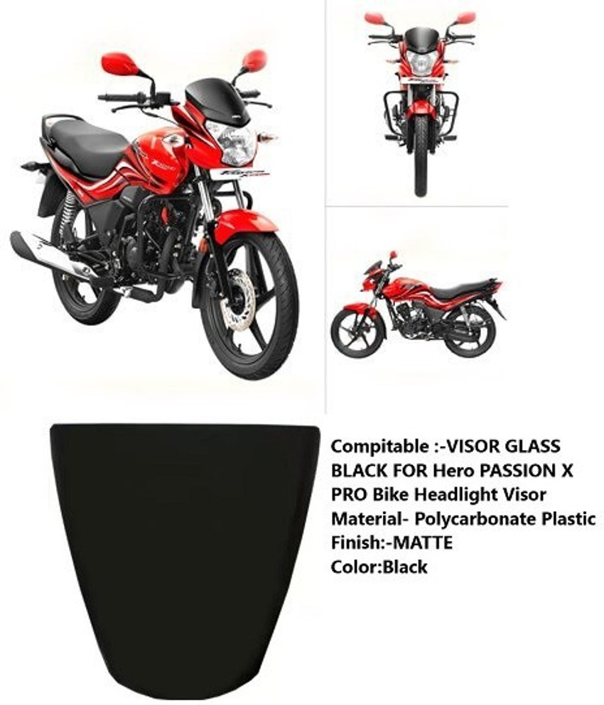 nirwana 15VISOR GLASS BLACK FOR HEOR PASSION X PRO Bike Headlight