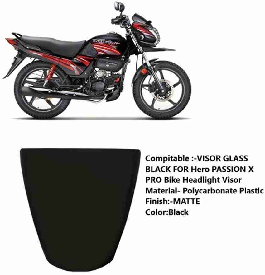 nirwana 11VISOR GLASS BLACK FOR HEOR PASSION X PRO Bike Headlight