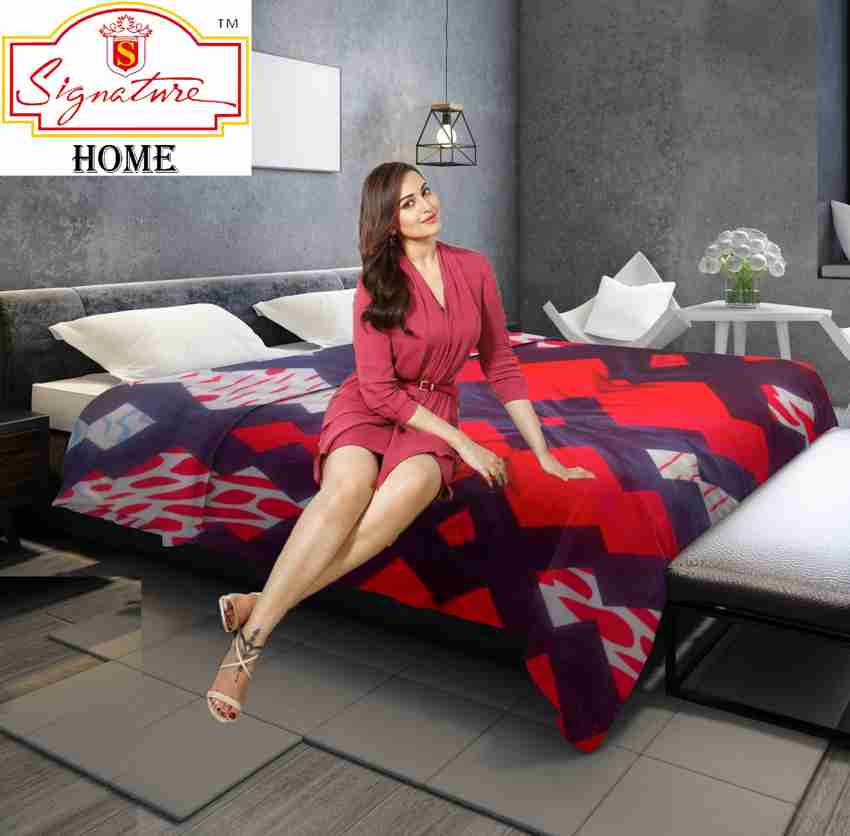 Signature floral double blanket clearance