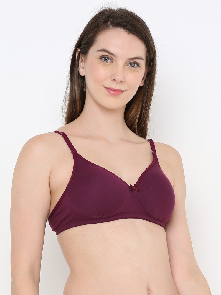 Buy Lady Lyka Padded Non Wired Medium Coverage T-Shirt Bra - Wine