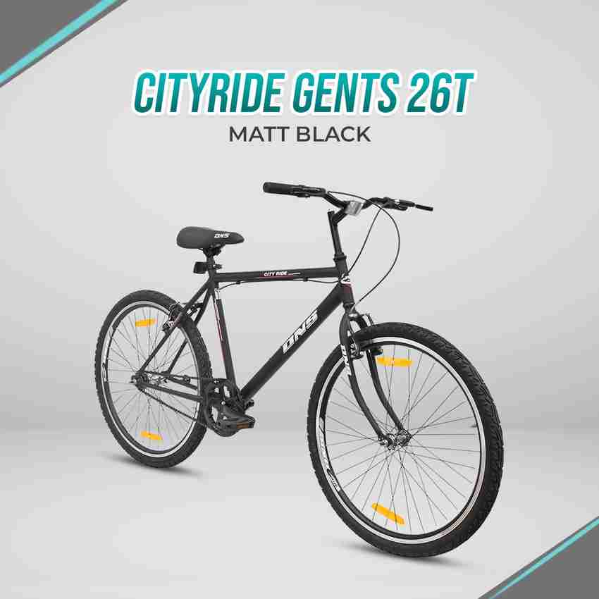 DNS BIKES CityRide 26T Cycle for Men Single Speed Steel Frame 18