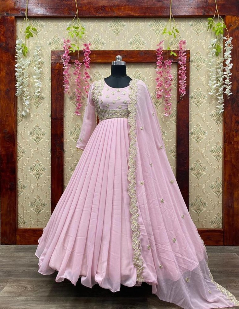 Mrs Fab Flared A line Gown Price in India Buy Mrs Fab Flared A line Gown online at Flipkart