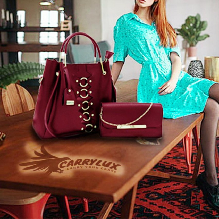 Buy CarryLux Women Maroon Shoulder Bag Maroon Online @ Best Price in India