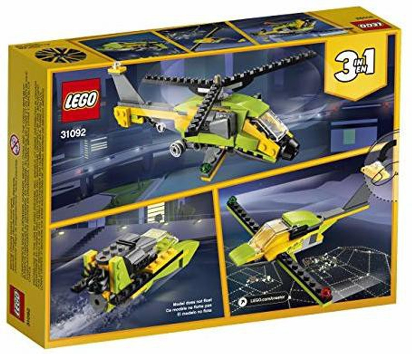 LEGO Creator 3in1 Helicopter Adventure 31092 Building Kit 114
