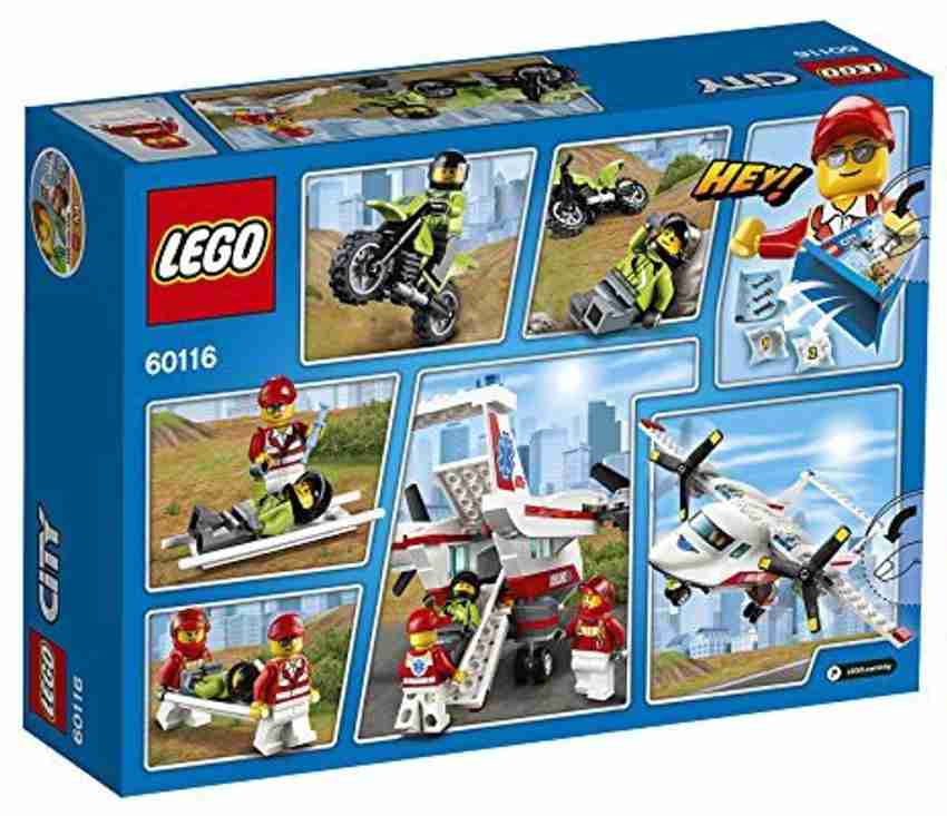 LEGO City Ambulance Plane 60116 Price in India Buy LEGO City Ambulance Plane 60116 online at Flipkart