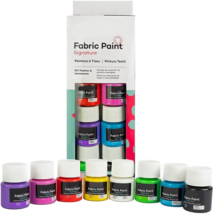 homenity Permanent Fabric Paint Set for Textile,Fabric,  T-Shirt,Canvas,Wood,Ceramic,Glass 