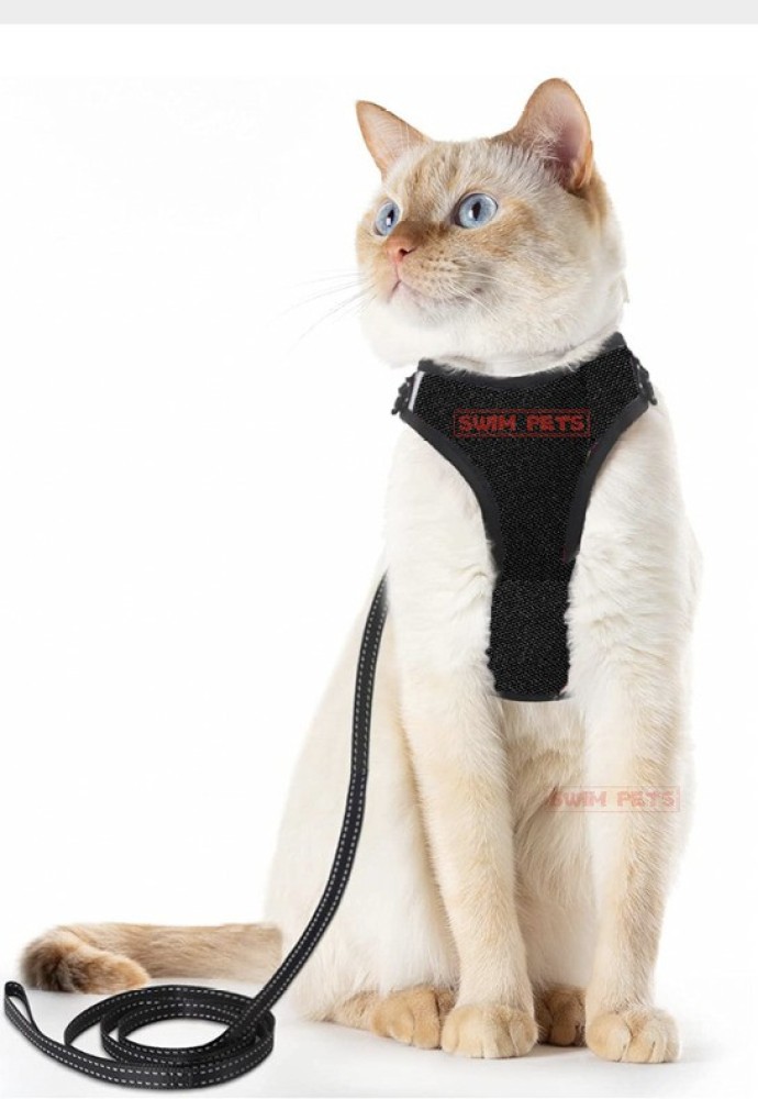 SWIM PETS CAT HARNESS LEASH. COMBO PACK M Escape Proof Soft