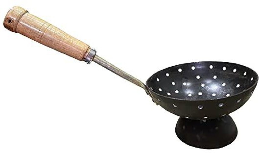 Buy Trm Pure Iron Kadai - Flat Bottom, 25 cm, with Handle Online