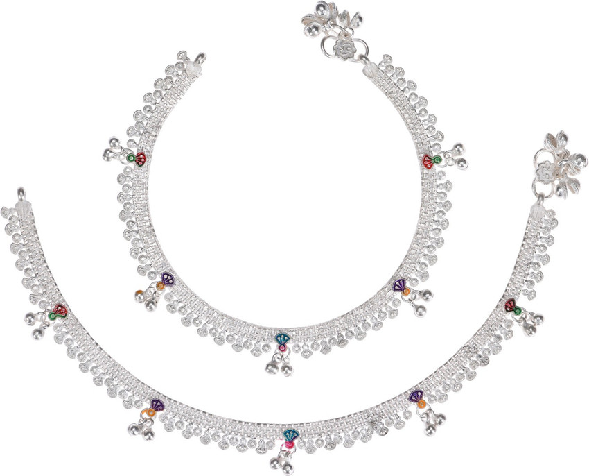White gold payal price shop