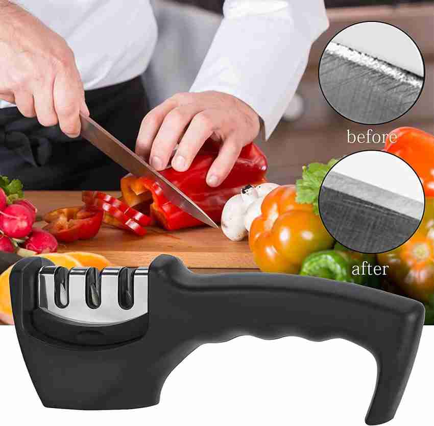 3 Stage Manual Knife Sharpener Tool for Ceramic Knife and Steel