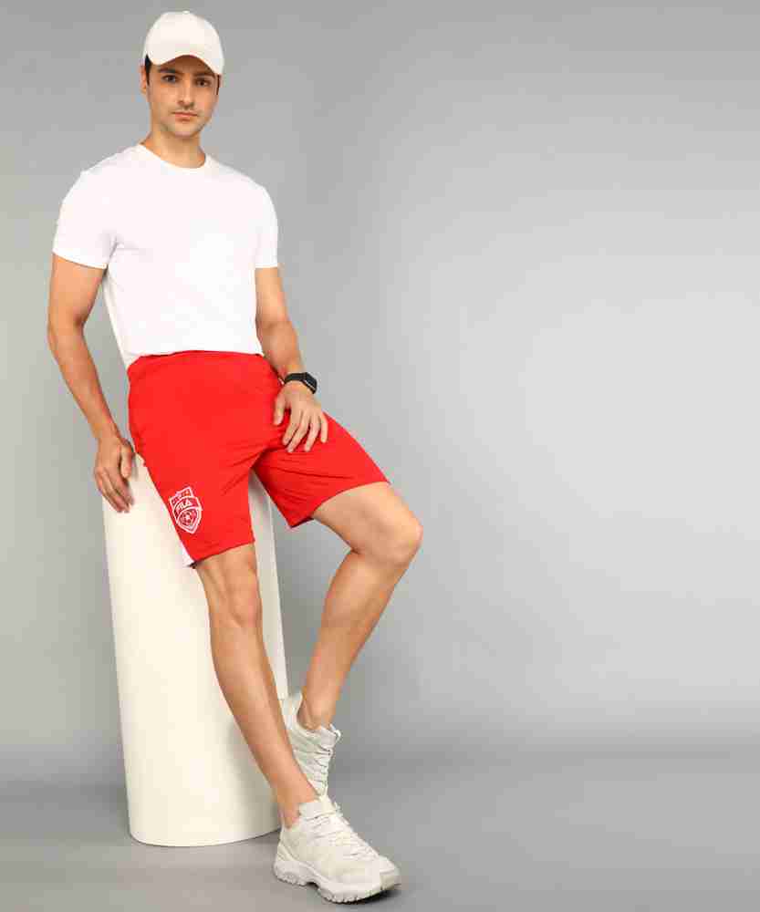 Buy FILA Solid Men Red Sports Shorts Online at Best Prices in India