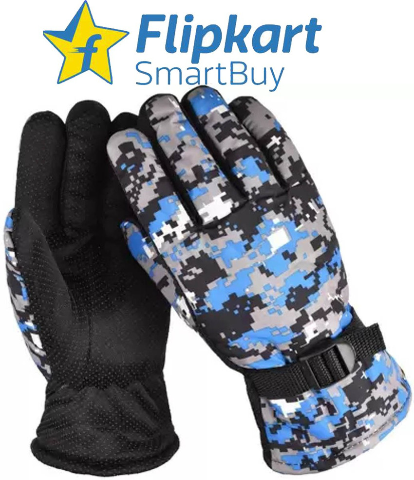 Flipkart SmartBuy MOSAIC TEXTURE SUPER WARM WINTER FULL GLOVE WITH SOFT FUR LINING BLUE M SIZE Riding Gloves Buy Flipkart SmartBuy MOSAIC TEXTURE SUPER WARM WINTER FULL GLOVE WITH SOFT FUR