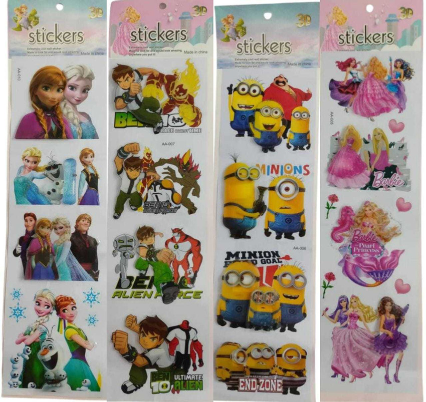 Cartoon stickers for kids clearance