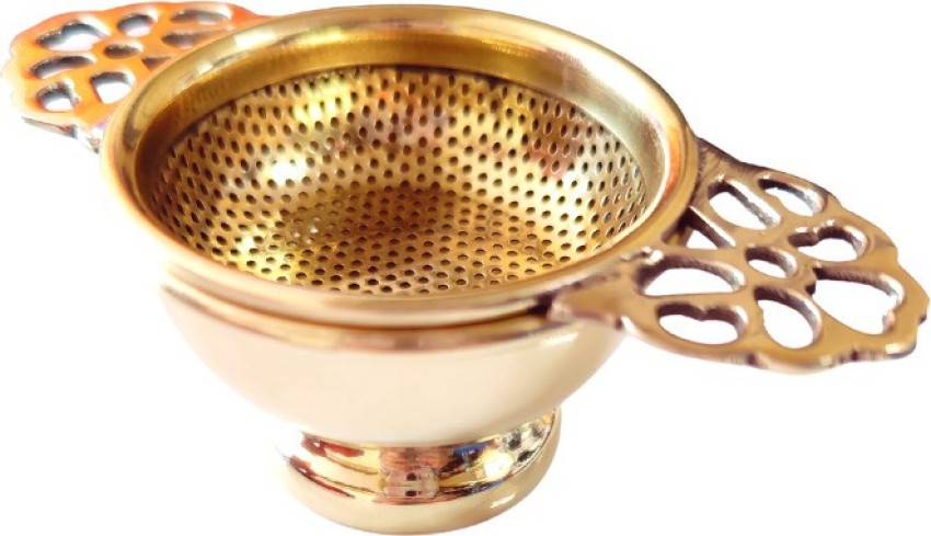 Empress Brass tea strainer ( 5 cms )