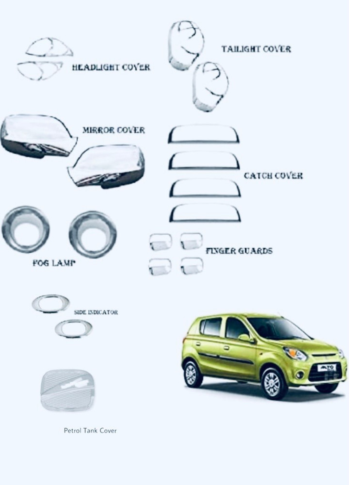 Alto 800 shop chrome kit
