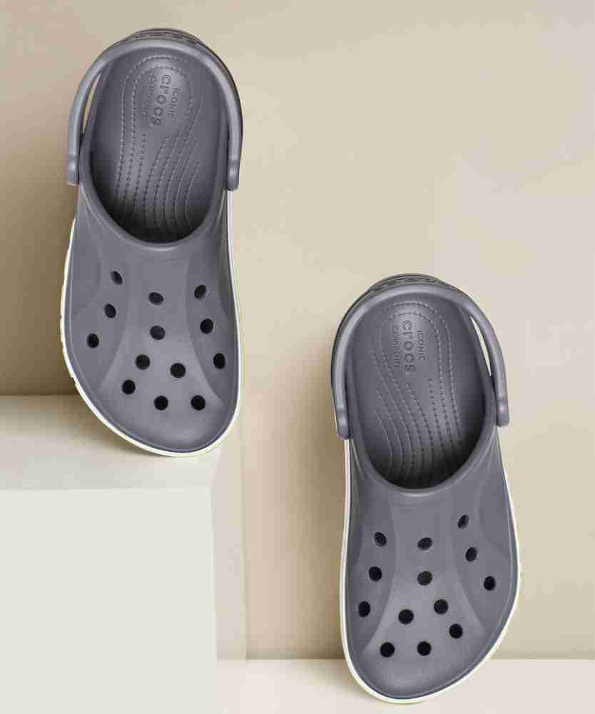 Grey colour crocs store