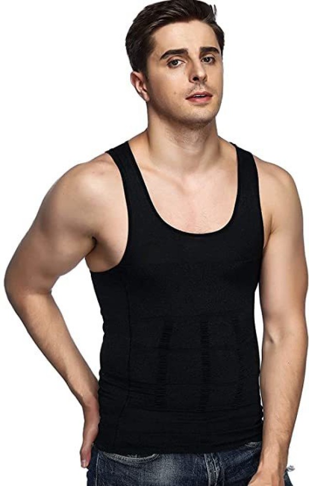 Mens Slimming Body Shaper Compression Tank Top Undershirt Shapewear