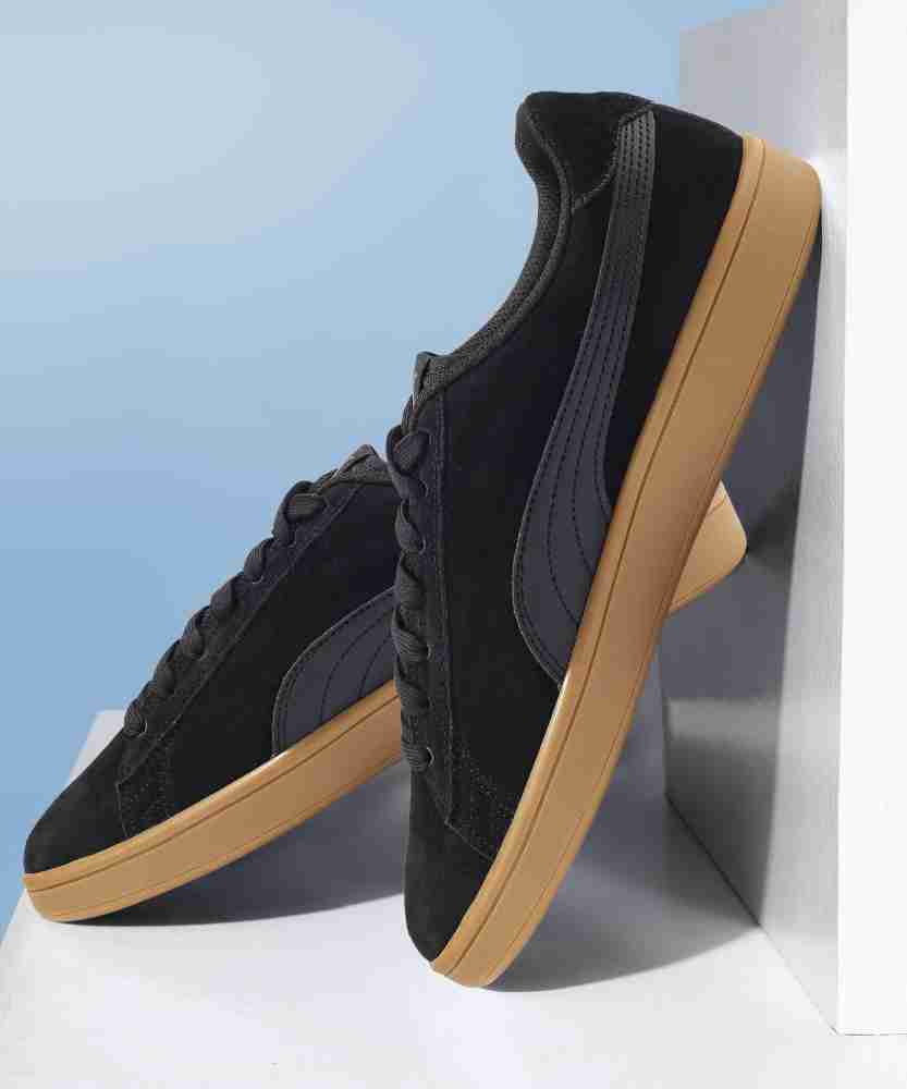 Puma smash store black suede