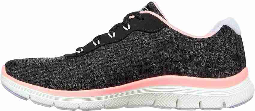 Skechers flex appeal 2.0 best sale black coral