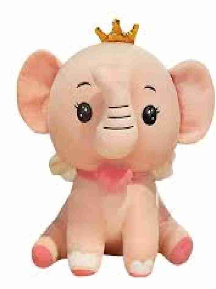 SUN AND STAR CREATIONS Crown Elephant Soft Toys super SITTING