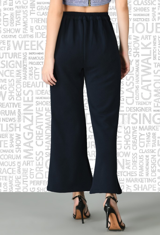 IUGA Relaxed Women Blue Trousers - Buy IUGA Relaxed Women Blue Trousers  Online at Best Prices in India