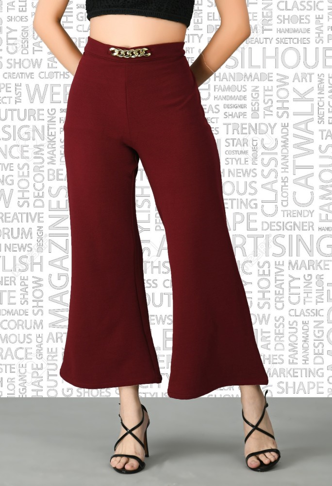 Buy Red Trousers & Pants for Women by IUGA Online