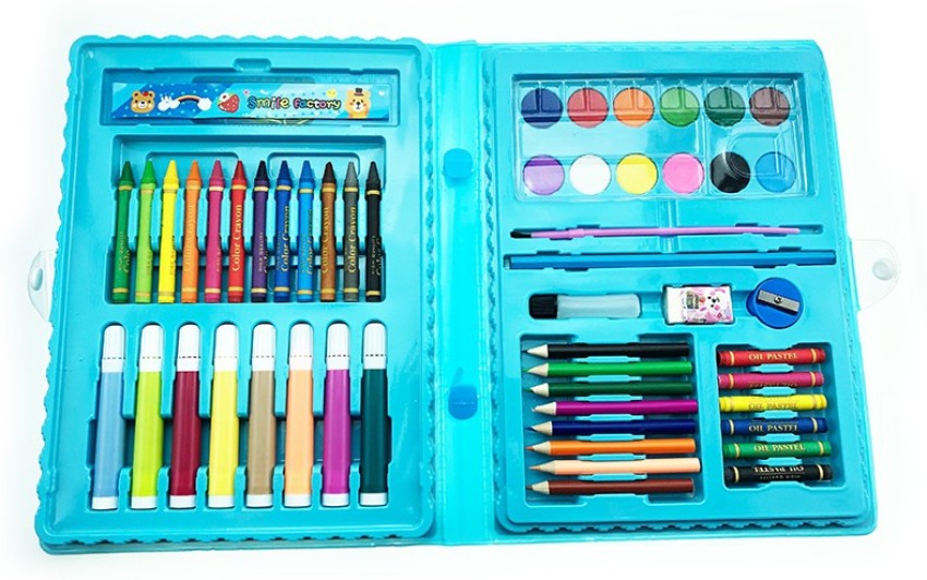 66pcs Kids Art Supplies Portable Painting & Drawing Art Kit For