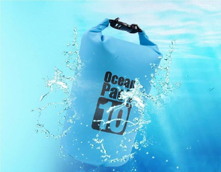 SOCHEP Ocean Pack Waterproof Dry Bag 10 Liter Camping Swimming Bag  Waterproof 10 L Backpack Blue - Price in India
