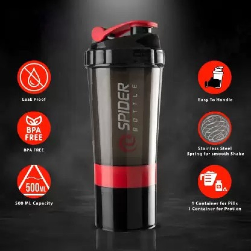 COOL INDIANS Amazing Combo Gym Shaker Bottle for Protein Shake with 2  Storage Compartment 500 ml Shaker - Buy COOL INDIANS Amazing Combo Gym Shaker  Bottle for Protein Shake with 2 Storage