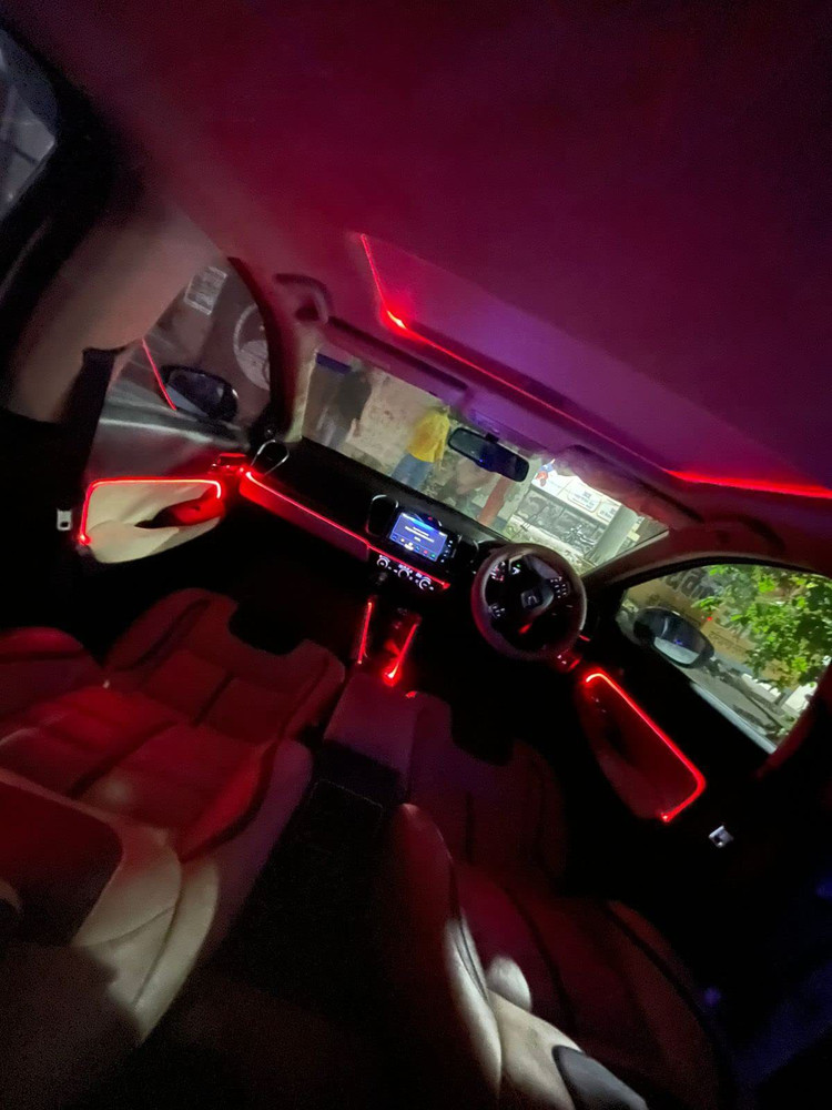 Red led interior sales car lights