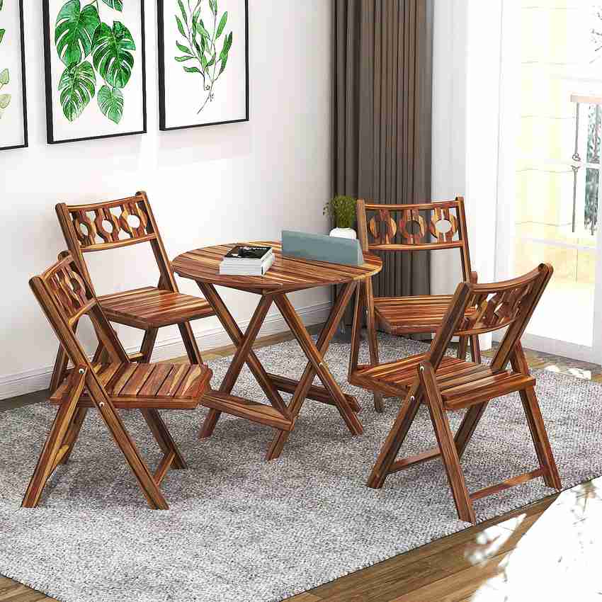 Foldable wooden chair and table shop
