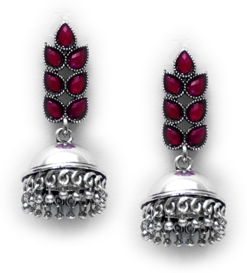 Silver jhumkas clearance flipkart