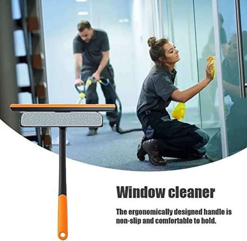 3-in-1 Multi-purpose Glass Cleaning Brush With Handle, Window