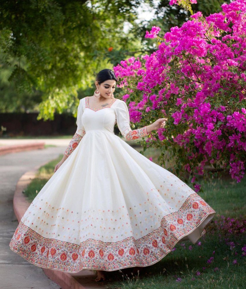 Zardeep FlaredAline Gown Price in India  Buy Zardeep FlaredAline Gown  online at Flipkartcom