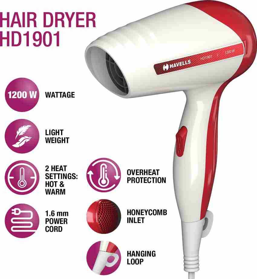 HAVELLS HD1901 Hair Dryer HAVELLS Flipkart