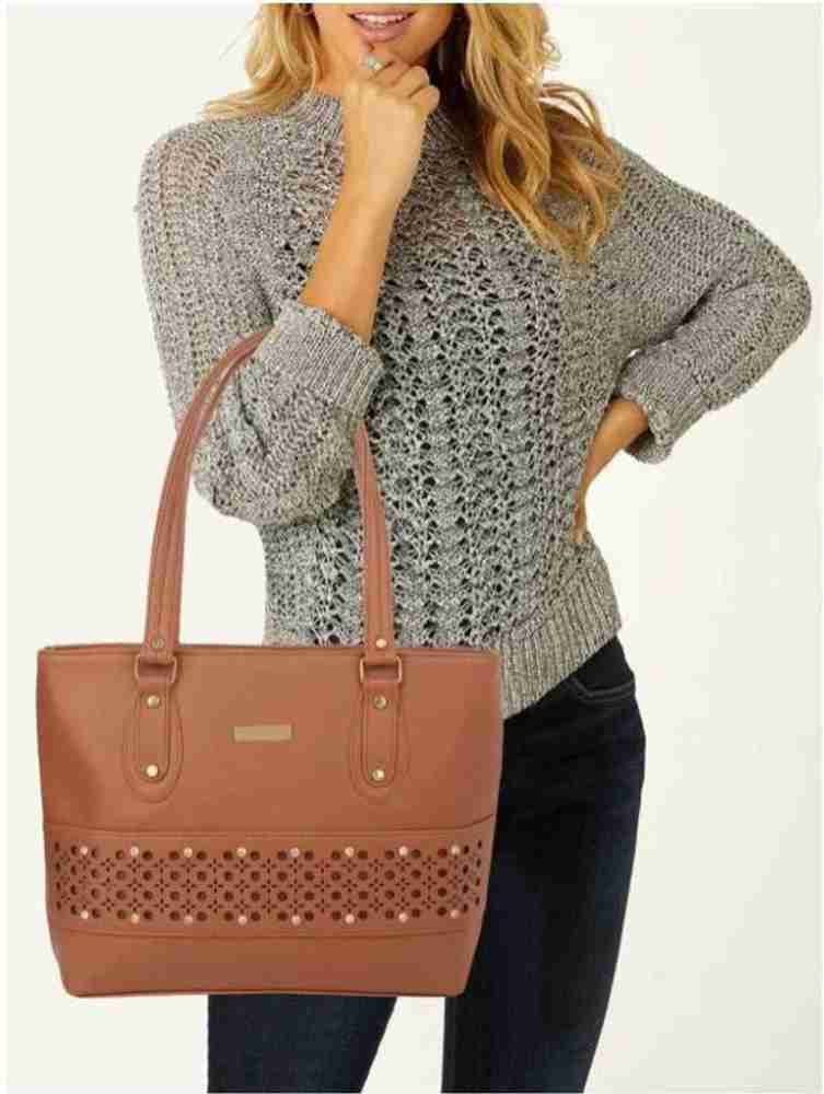 Buy claspNclutch Women Tan Handbag tan Online Best Price in