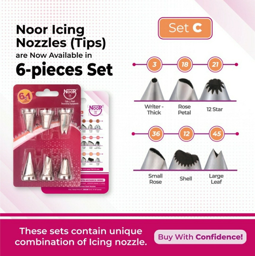 Noor cake nozzles clearance