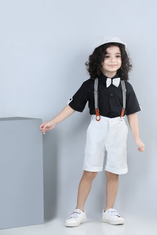 Shorts suspenders bow clearance tie