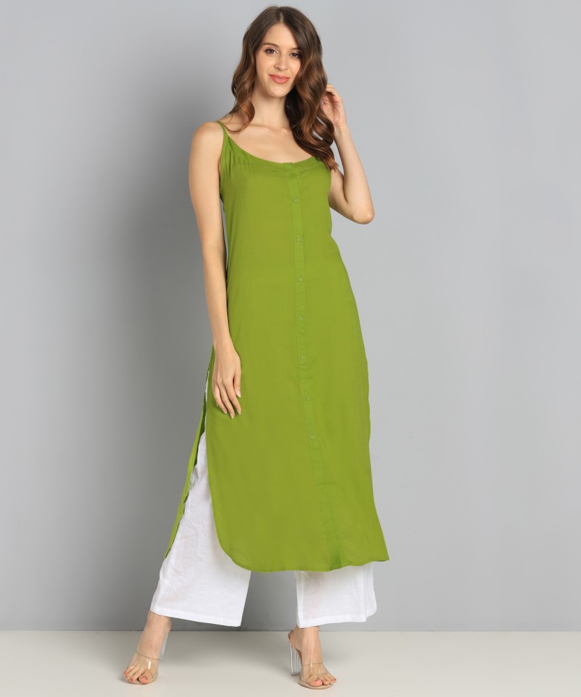 Green kurti clearance flipkart