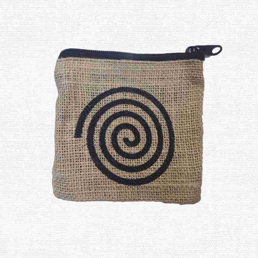 Jute zipper pouch sales
