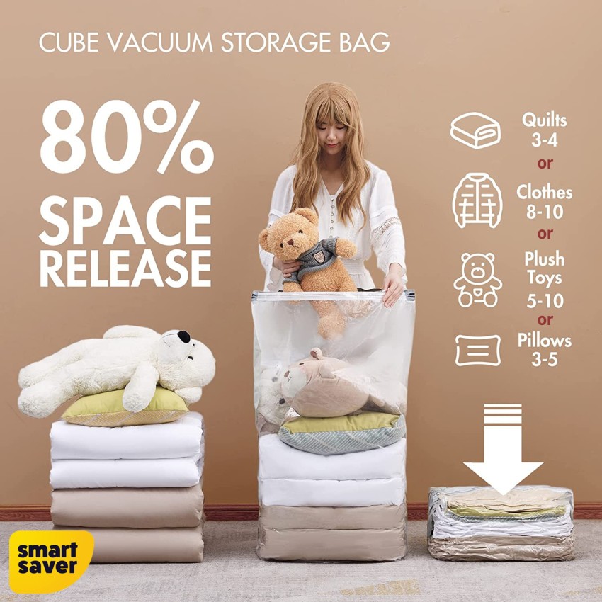 3/4PCS Vacuum Sealer Storage Bags Compression Bag Clothes Space Saver Set  Travel