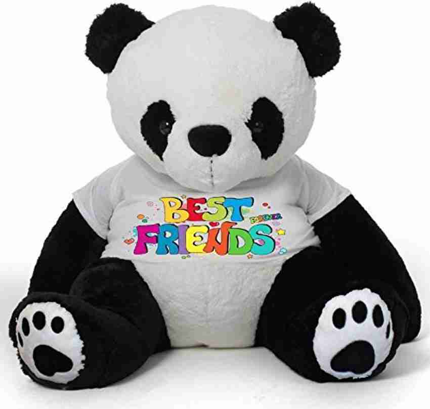 Hug n Feel Soft Toys Big Teddy Panda Wearing