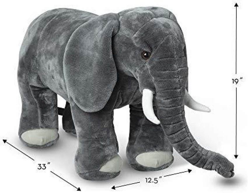  Melissa & Doug Giant Elephant - Lifelike Stuffed