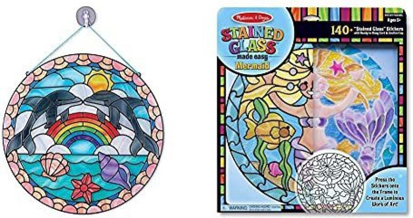 Melissa and doug store stained glass dolphins