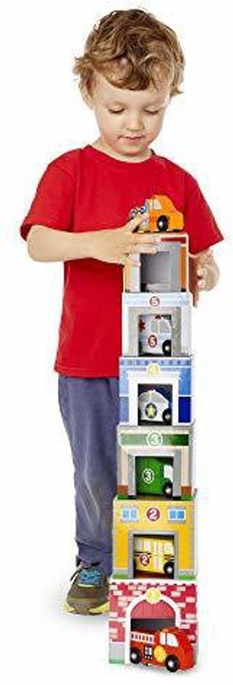 Melissa and doug nesting and sorting buildings and vehicles new arrivals